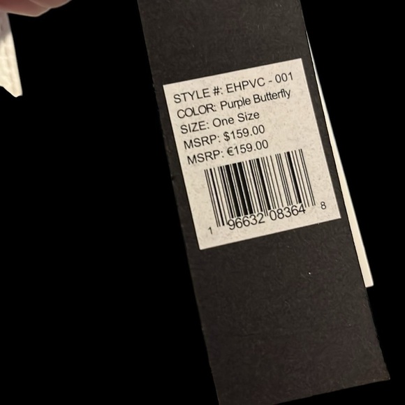 Ed Hardy Purple Butterfly clear PVC Tote - Picture 4 of 5